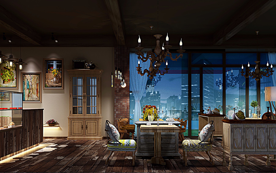 LOFT咖啡廳設計-咖啡廳店鋪裝修-深圳天澤裝飾